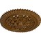 Ekena Millwork York Ceiling Medallion (Fits Canopies up to 3 5/8"), Hand-Painted Smokey Topaz, 21 5/8"OD x 2 1/2"P CM21YOSTF - alternate 3